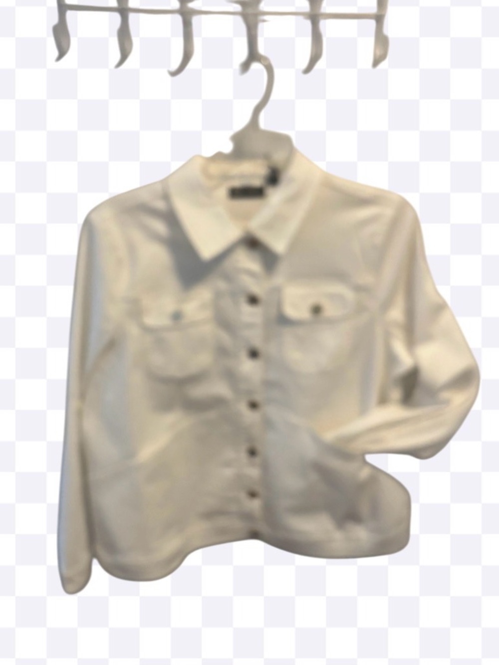 DG2 Diane Gilman White Denim Jacket Embroidered Horse Western Equestrian - Picture 2 of 11